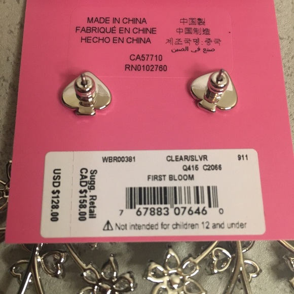 NWT Kate Spade First Bloom Statement Earrings - Picture 5 of 9